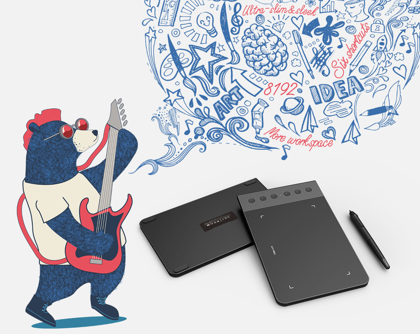  xp-pen star g640s digital drawing tablet 