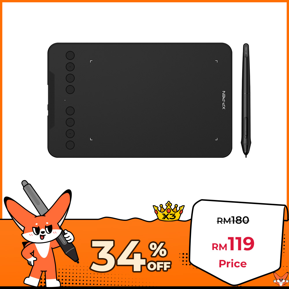 Deco mini7 best starter drawing tablet XPPEN Malaysia Official Store